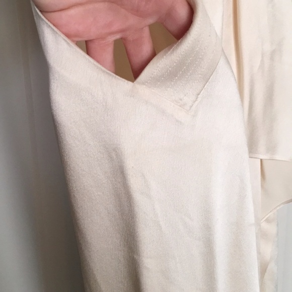 SILK Alexander Wang Asymmetrical Cream/Ivory Dress - Picture 6 of 7